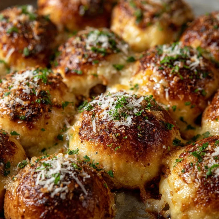 Garlic Parmesan Cheeseburger Bombs Garlic Parmesan Cheeseburger Bombs