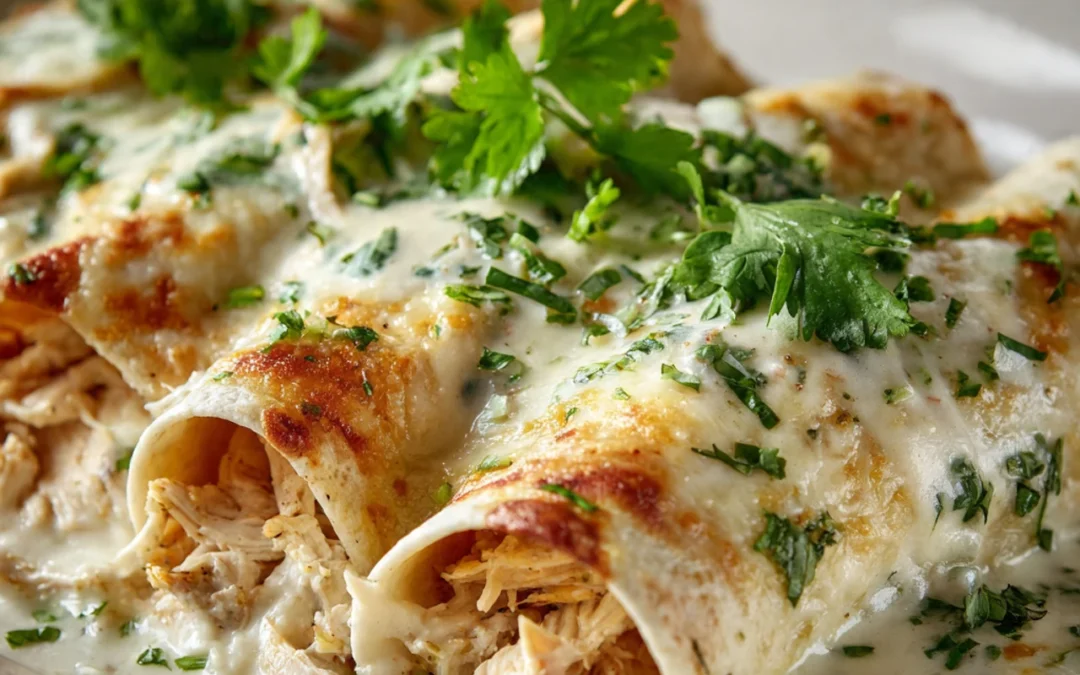 High Protein Chicken Enchiladas: Creamy Dreamy Comfort!