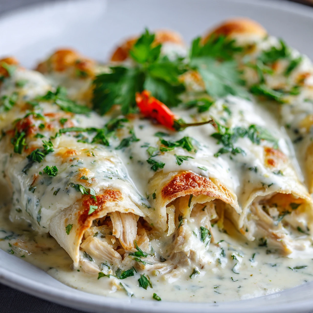 High Protein Chicken Enchiladas High Protein Chicken Enchiladas Creamy Dreamy Comfort
