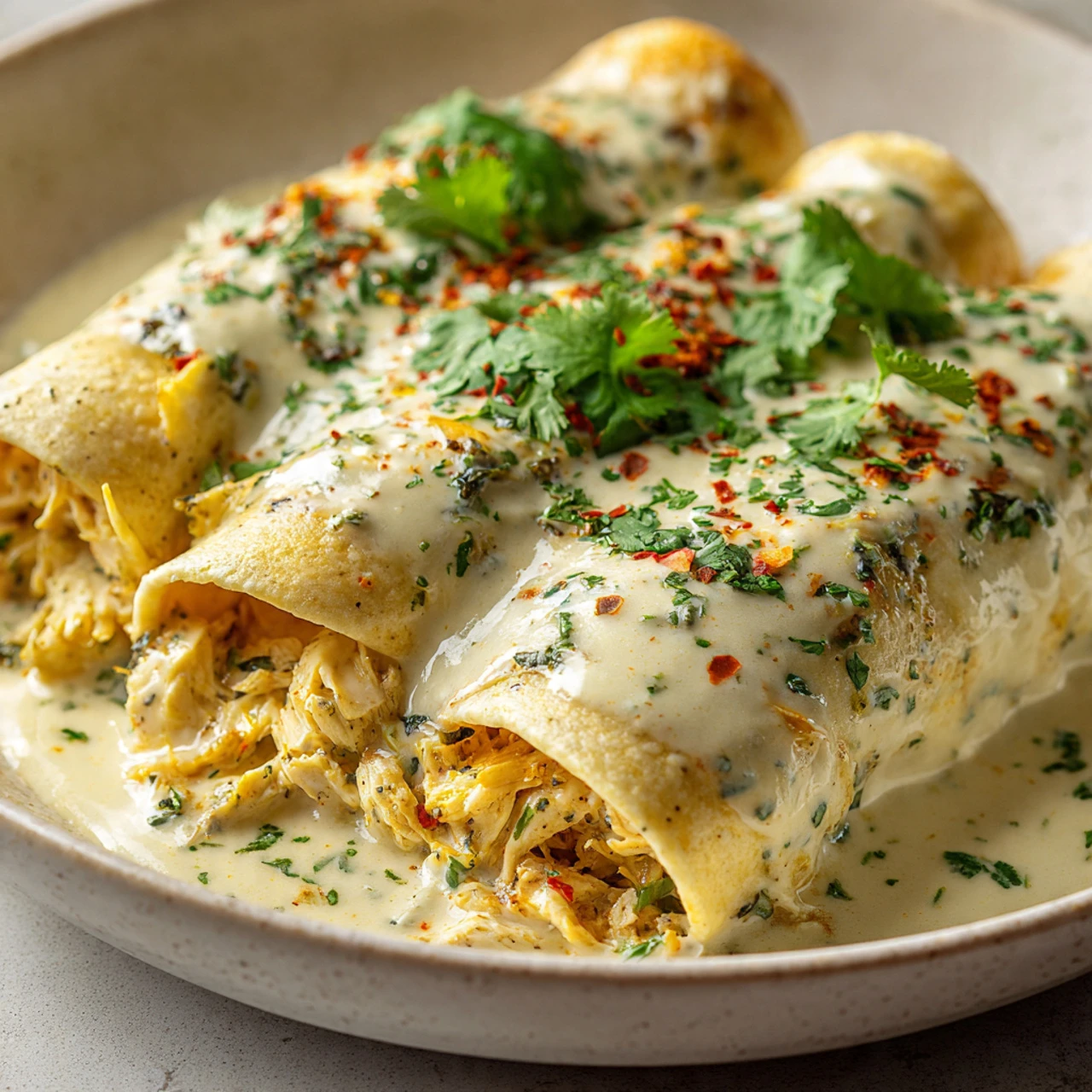High Protein Chicken Enchiladas High Protein Chicken Enchiladas Creamy Dreamy Comfort