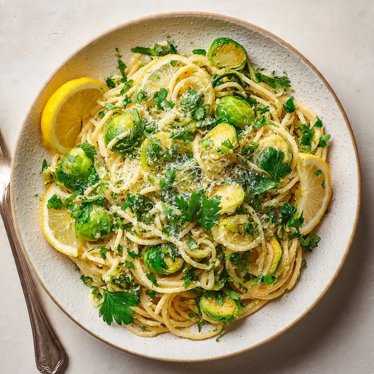 Lemon Parmesan Brussels Sprout Pasta Lemon Parmesan Brussels Sprout Pasta