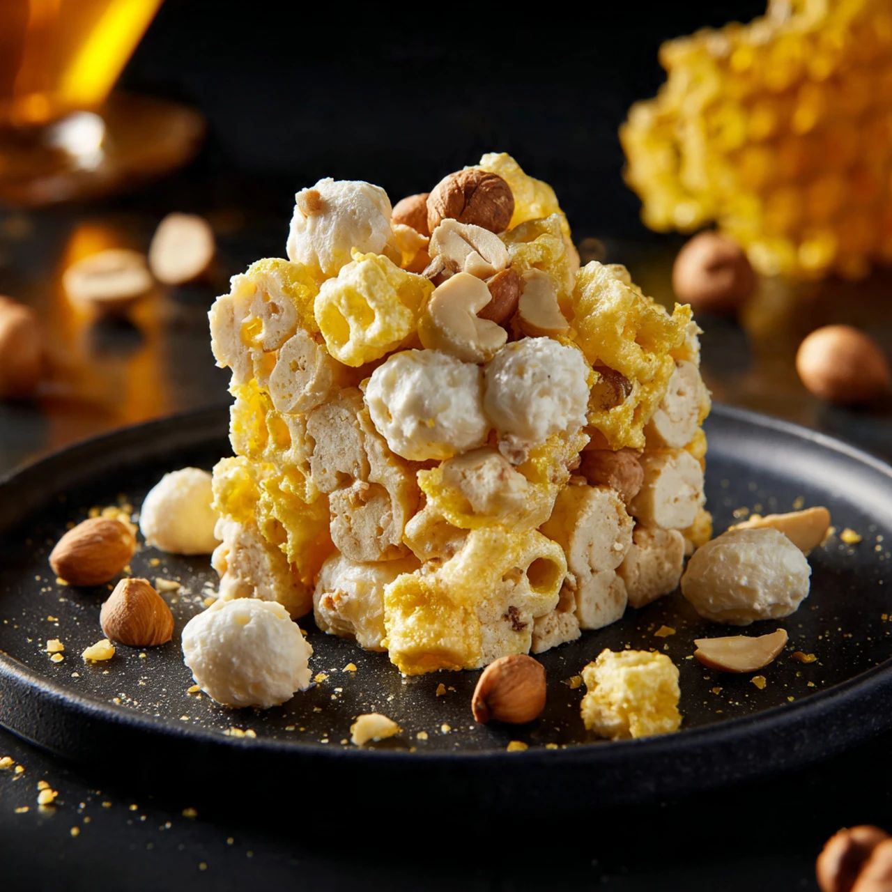Marshmallow Treats Made With Honeycomb Cereal Marshmallow Treats Made Honeycomb Cereal