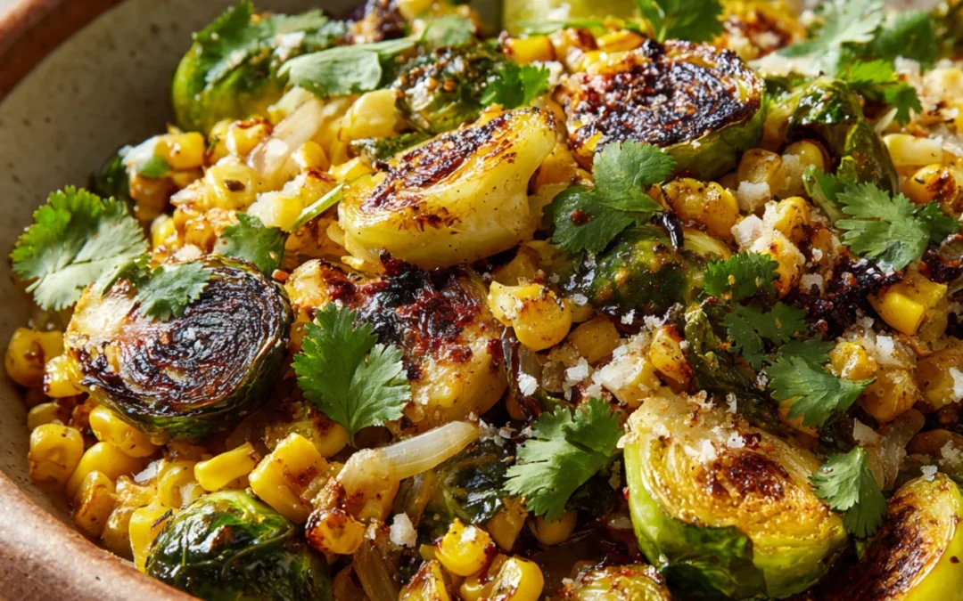 Mexican Street Corn Brussels Sprouts