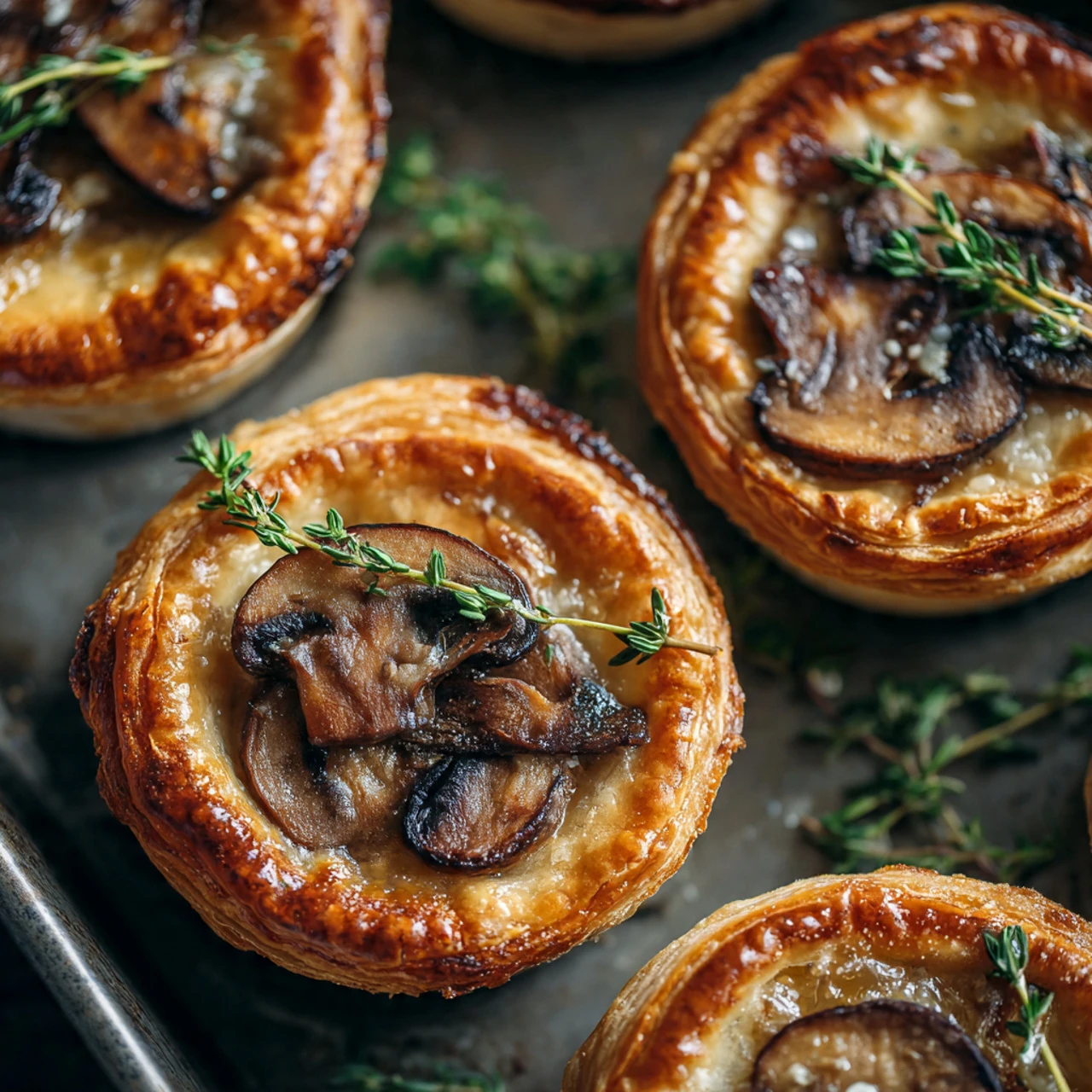 Mini Mushroom And Gruyère Pot Pies With Thyme Mini Mushroom Gruyre Pot Pies Thyme
