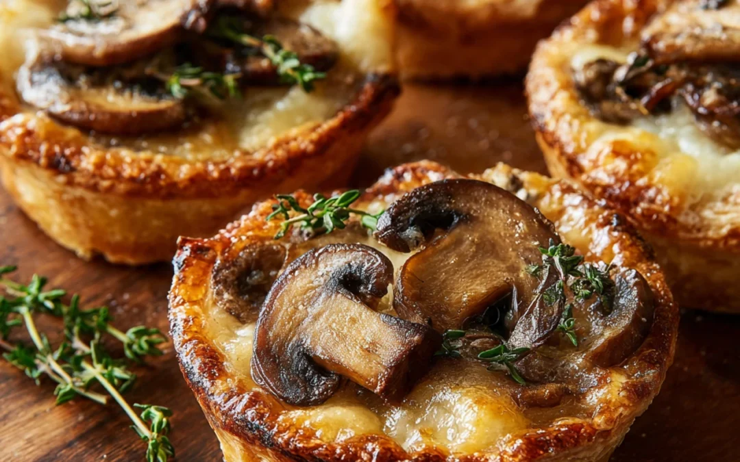 Mini Mushroom and Gruyère Pot Pies with Thyme