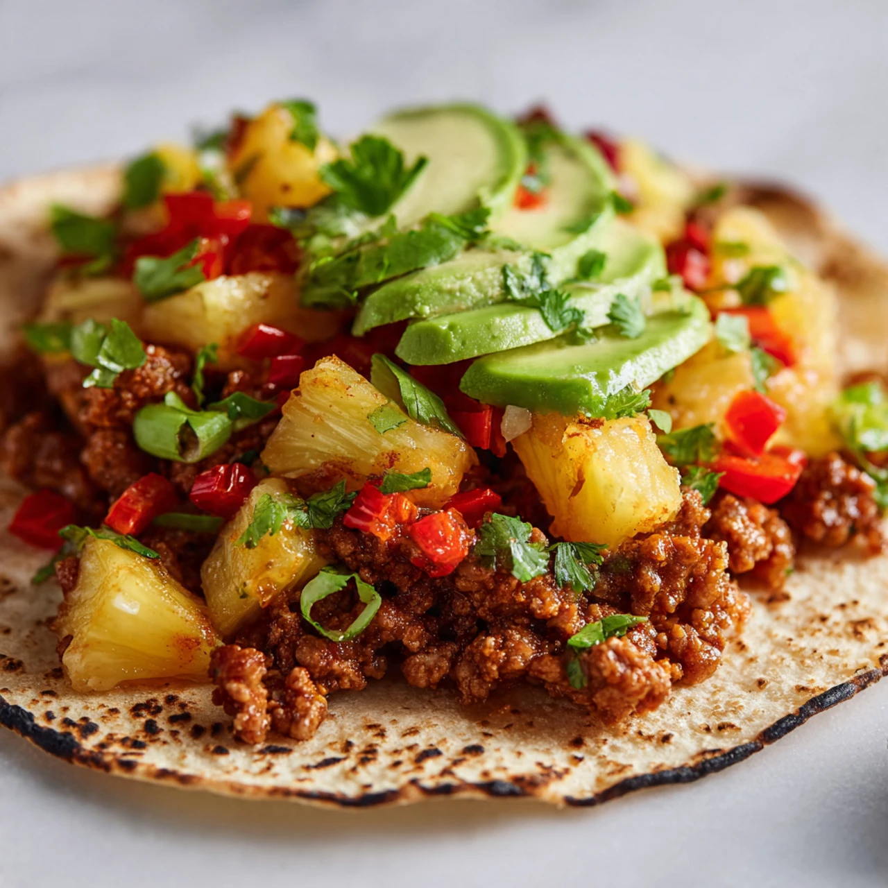 Pineapple Turkey Tacos