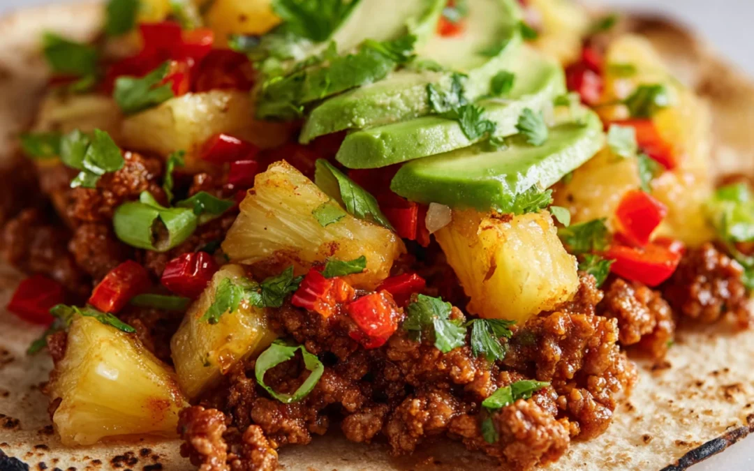 Pineapple Turkey Tacos