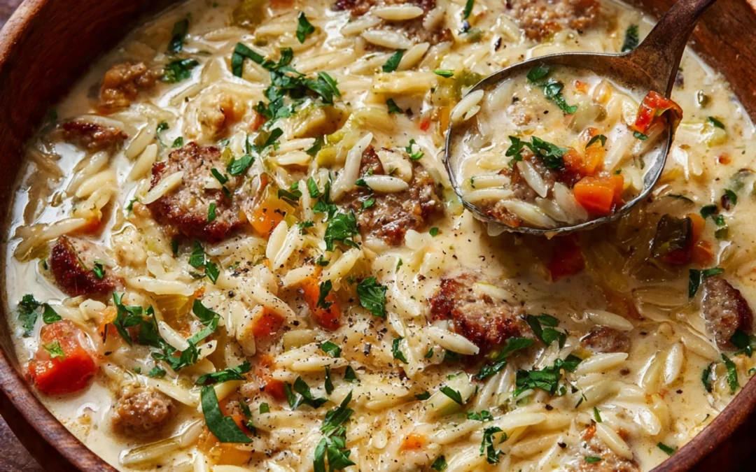 Savory Cheese Stuffed Banana Peppers Soup