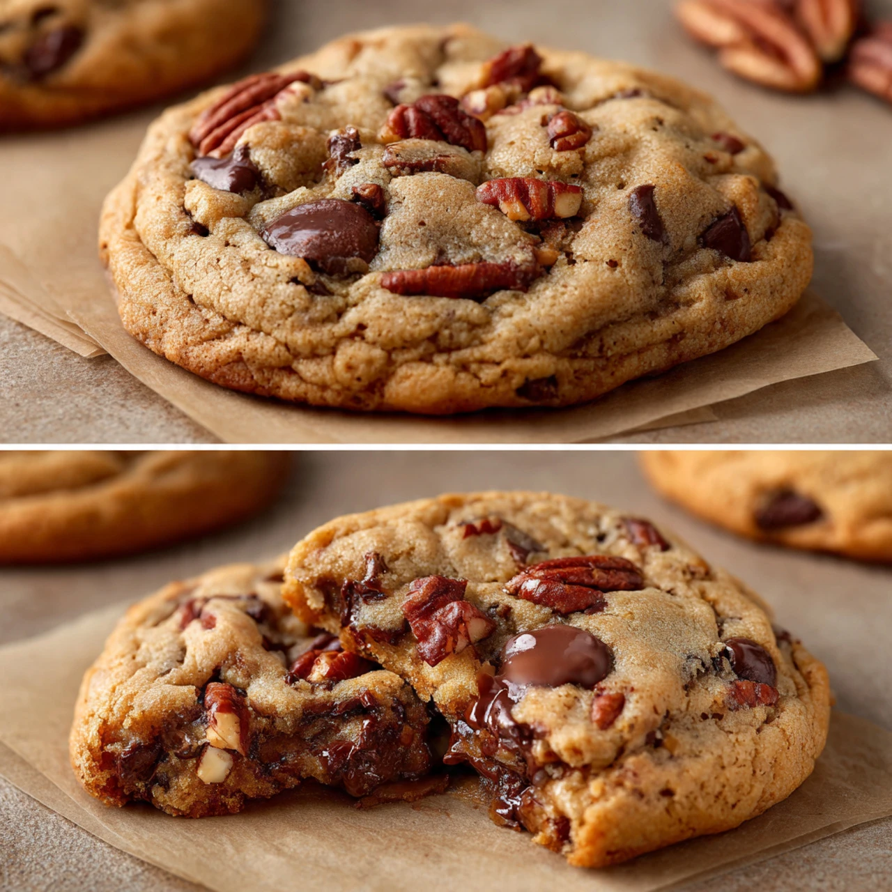 Simple Browned Butter Pecan Chocolate Chip Cookies Browned Butter Pecan Chocolate Chip Cookies