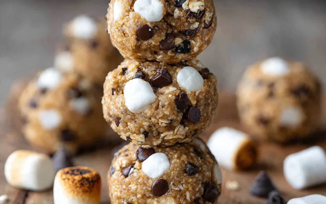 S’mores No Bake Protein Bites