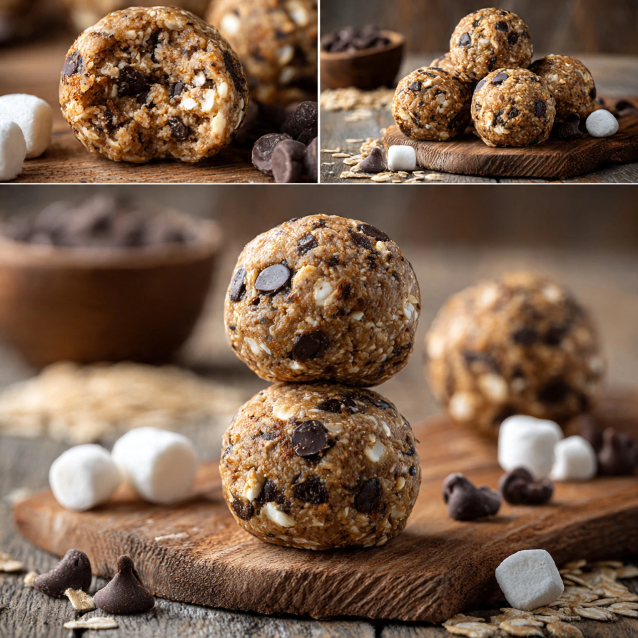 S’mores No Bake Protein Bites Smores Bake Protein Bites