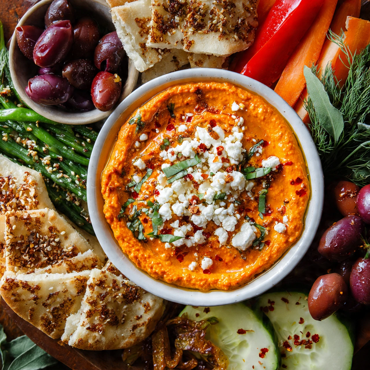 Tirokafteri (Spicy Greek Feta Dip) - Herbs & Flour Tirokafteri Spicy Greek Feta Dip Herbs Flour