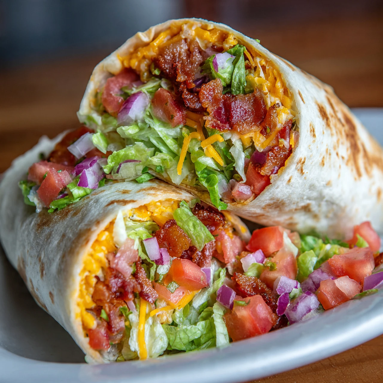 Zesty BLT Wraps With Chipotle Mayo Zesty Blt Wraps Chipotle Mayo