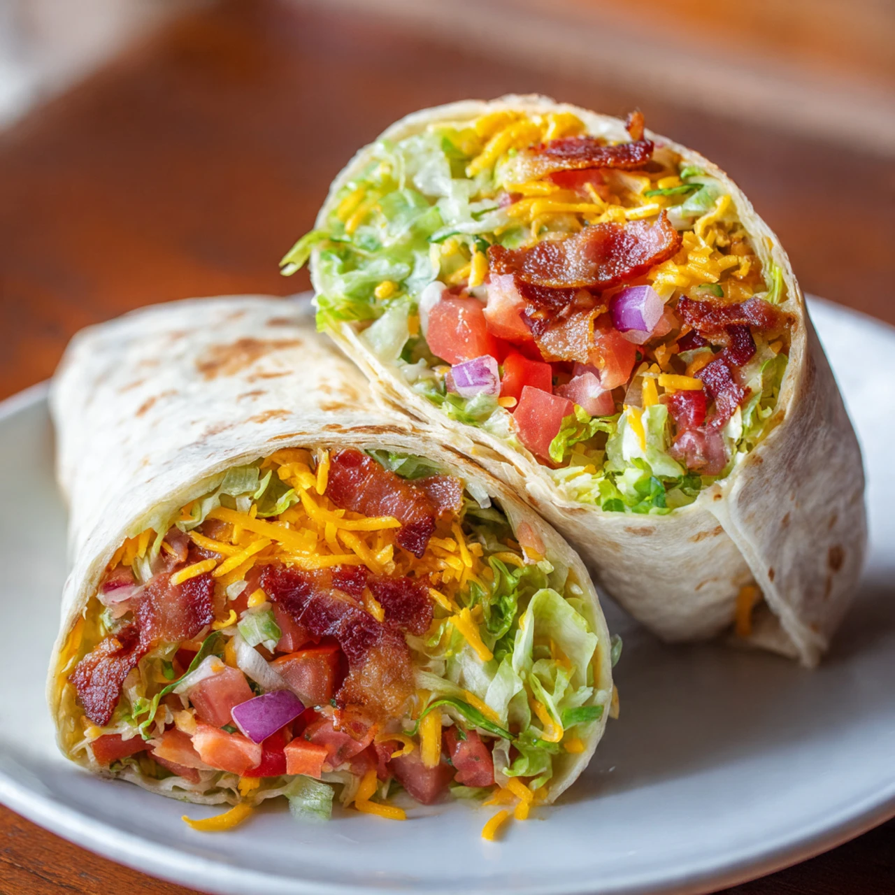 Zesty BLT Wraps With Chipotle Mayo Zesty Blt Wraps Chipotle Mayo