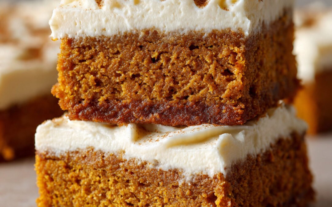 Frosted Gingerbread Brownies