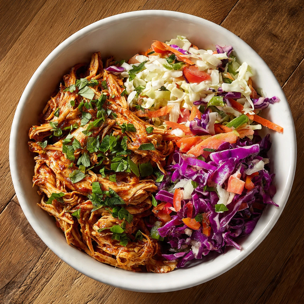BBQ Chicken Bowls With Sweet Potatoes And Coleslaw (Whole30) Bbq Chicken Bowls Sweet Potatoes Coleslaw Whole30