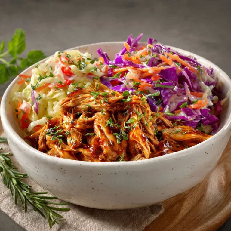 BBQ Chicken Bowls With Sweet Potatoes And Coleslaw (Whole30) Bbq Chicken Bowls Sweet Potatoes Coleslaw Whole30