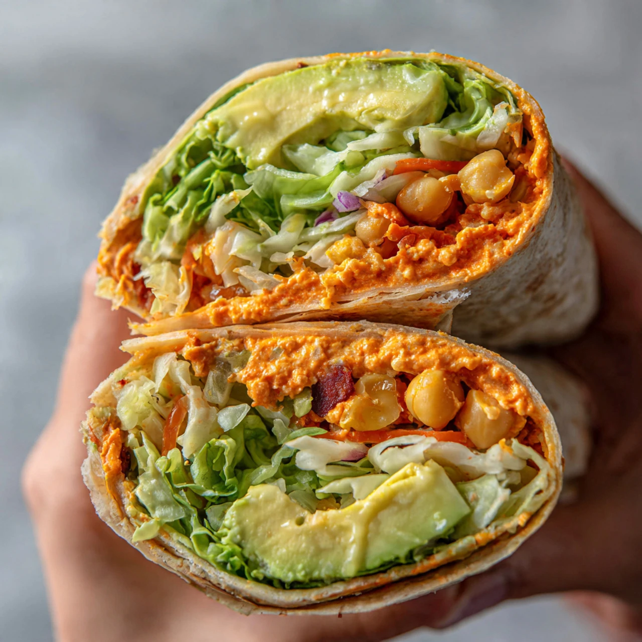 Buffalo Chickpea Wraps