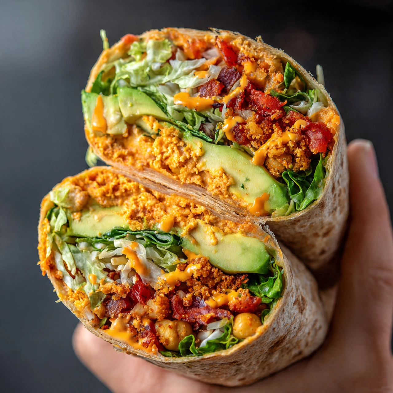 Buffalo Chickpea Wraps Buffalo Chickpea Wraps