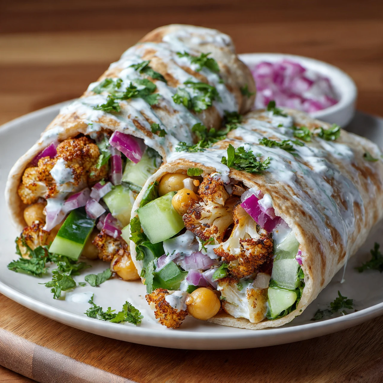 Chili Lime Chickpea Cauliflower Wrap – Spicy & Fresh Wrap! Chili Lime Chickpea Cauliflower Wrap Spicy Fresh