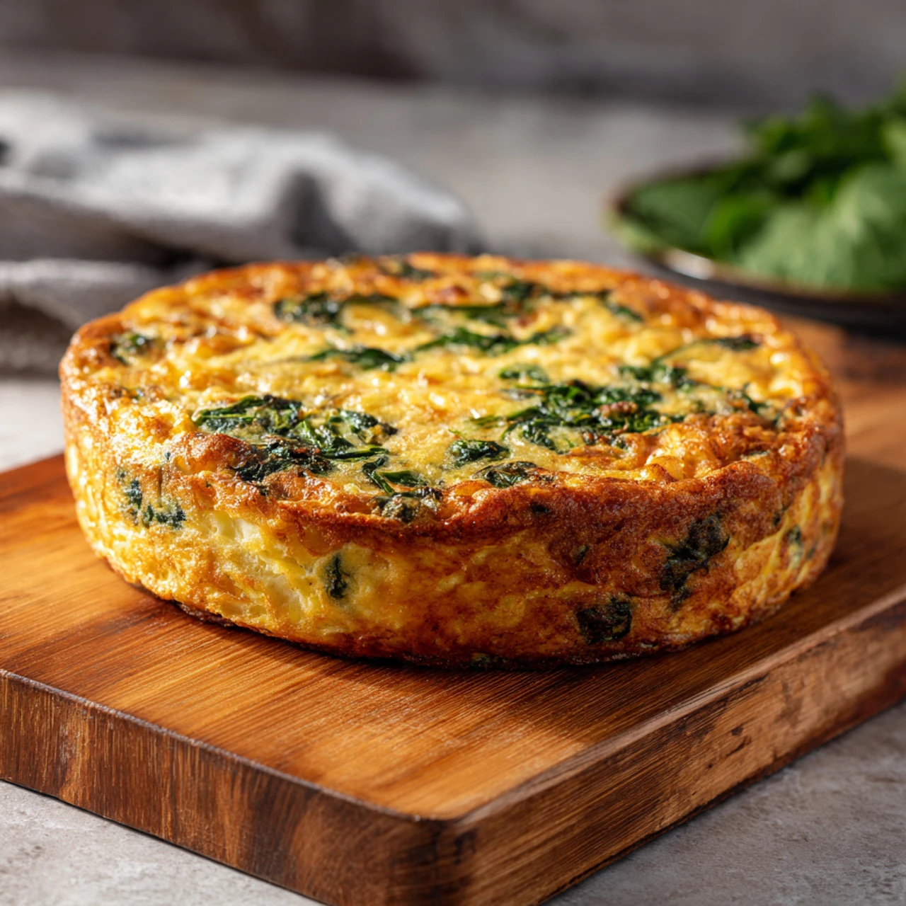 Cottage Cheese & Spanich Crustless Quiche Cottage Cheese Spanich Crustless Quiche