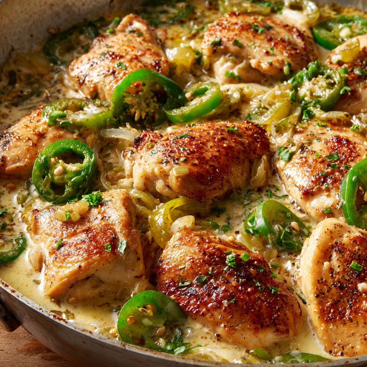 Creamy Pepperoncini Chicken Skillet Creamy Pepperoncini Chicken Skillet