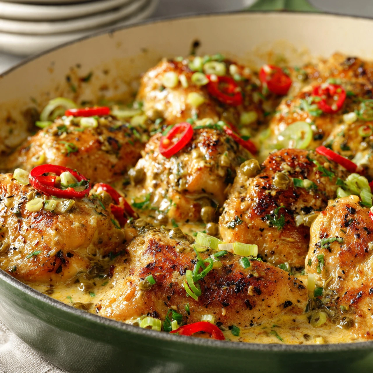 Creamy Pepperoncini Chicken Skillet Creamy Pepperoncini Chicken Skillet