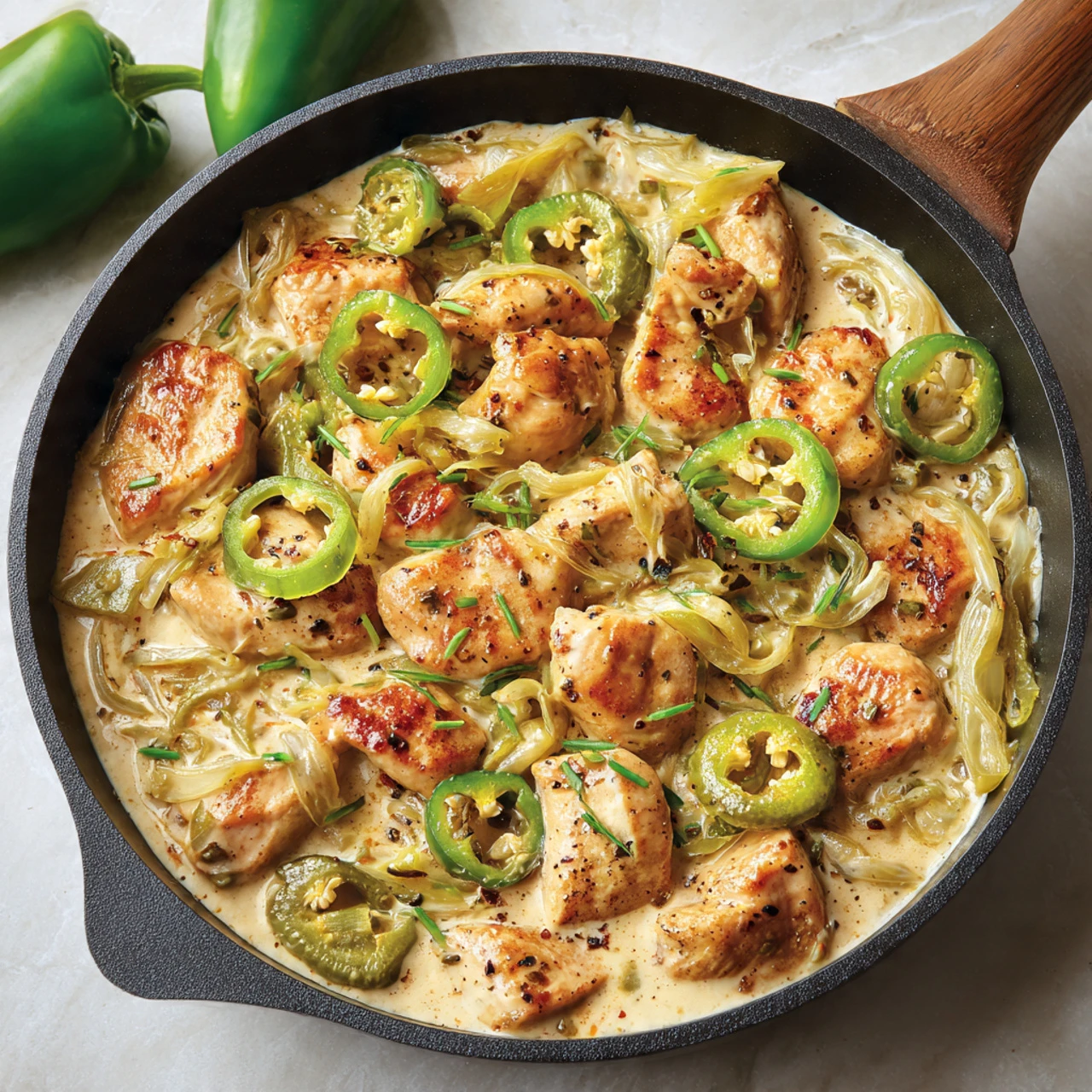 Creamy Pepperoncini Chicken Skillet Creamy Pepperoncini Chicken Skillet