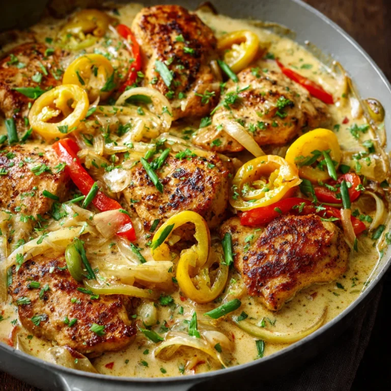 Creamy Pepperoncini Chicken Skillet Creamy Pepperoncini Chicken Skillet