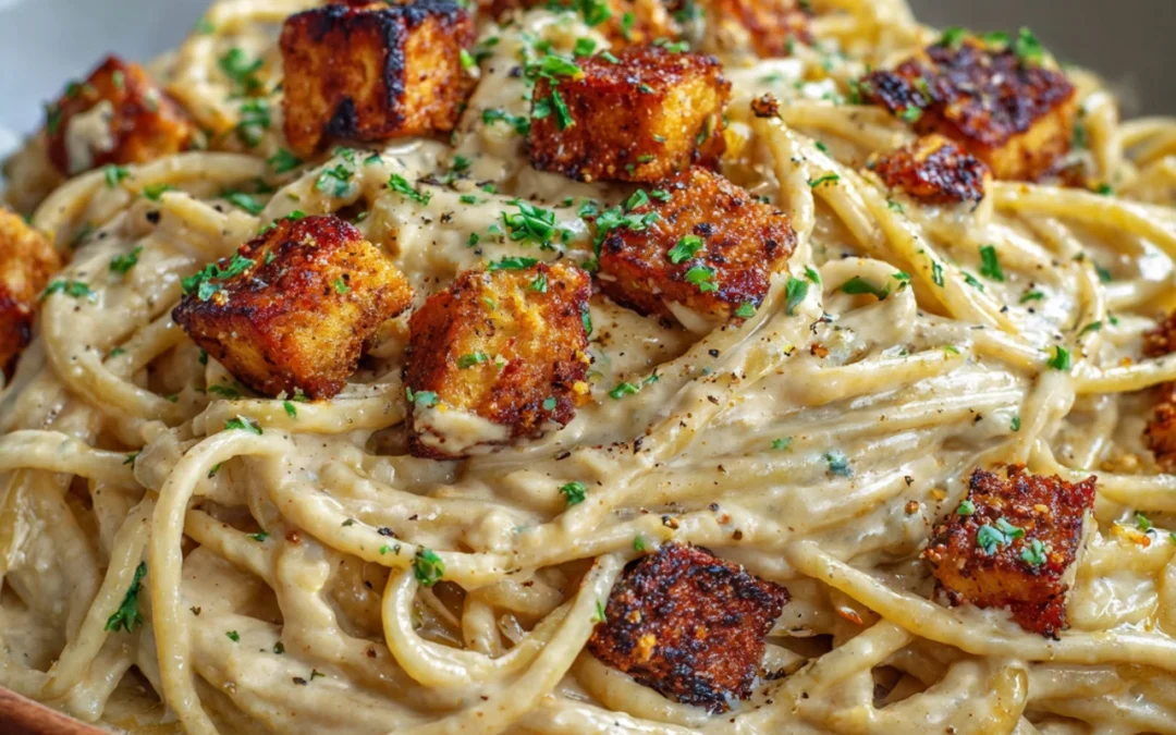 Creamy Tahini Pasta with Lemon and Garlic