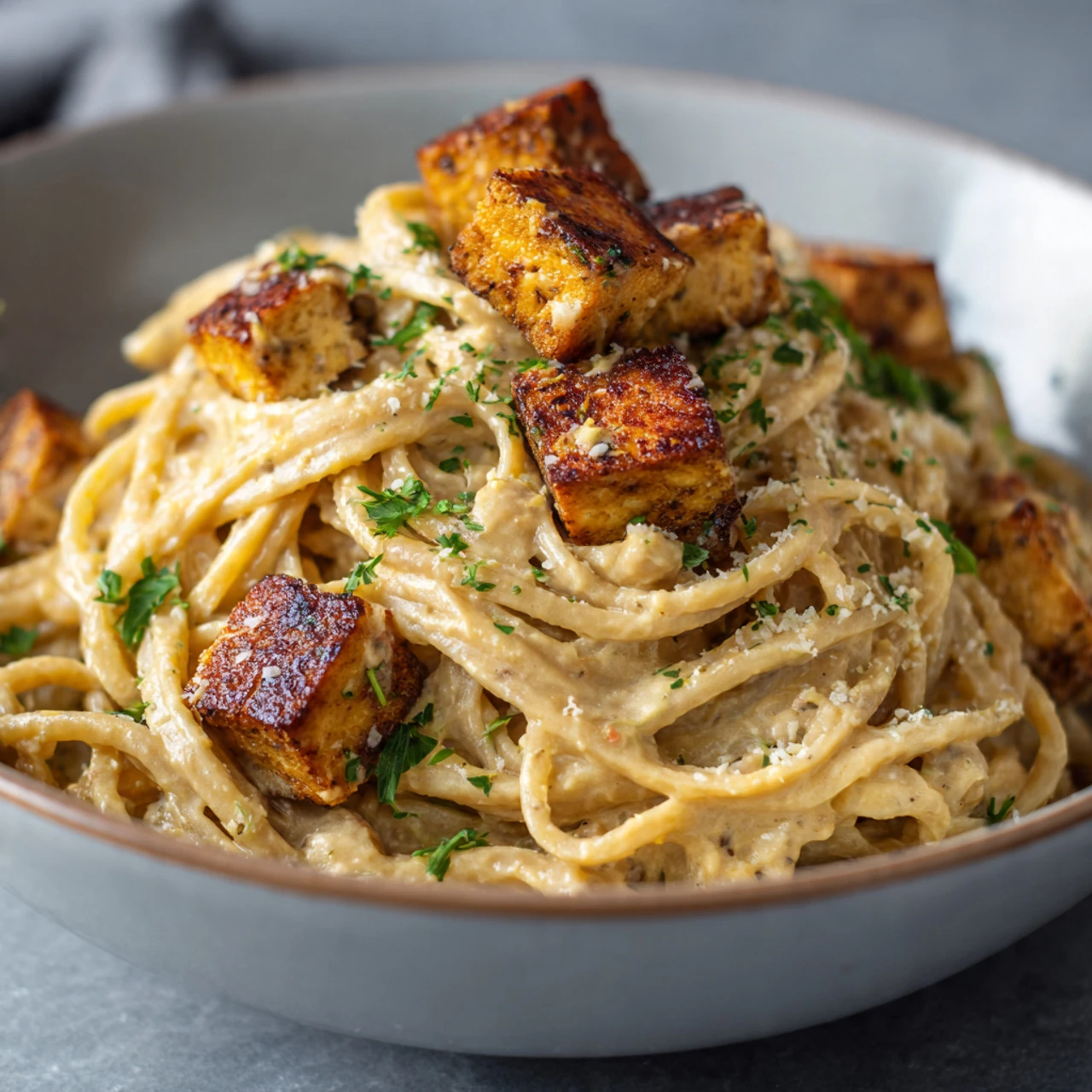 Creamy Tahini Pasta With Lemon And Garlic Creamy Tahini Pasta Lemon Garlic