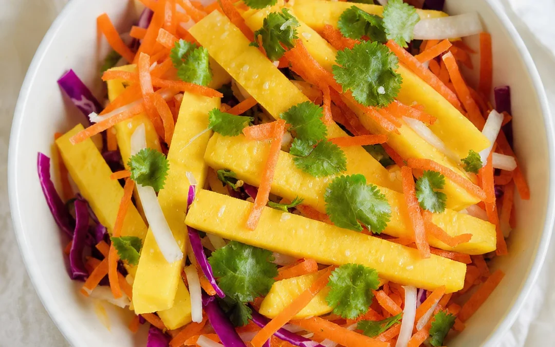 Delicious Mango Slaw – A Refreshing Take on Easy Meals & Vegetarian Dinners