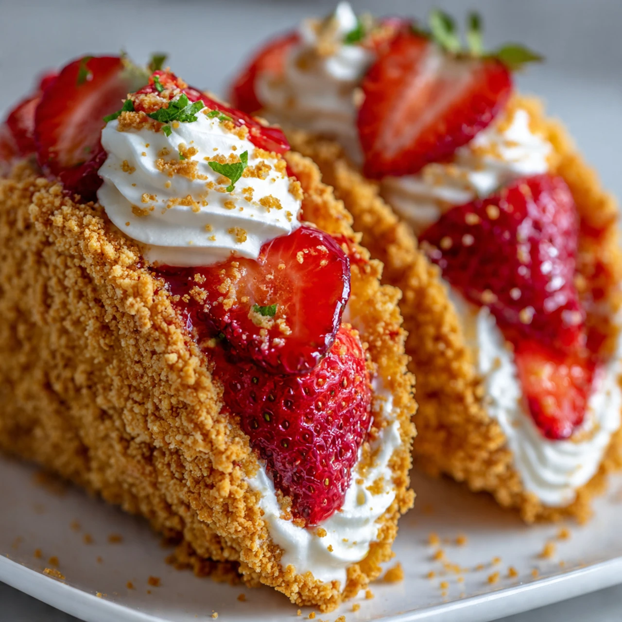Delicious Strawberry Crunch Cheesecake Tacos Recipe for a Sweet and Crunchy Treat