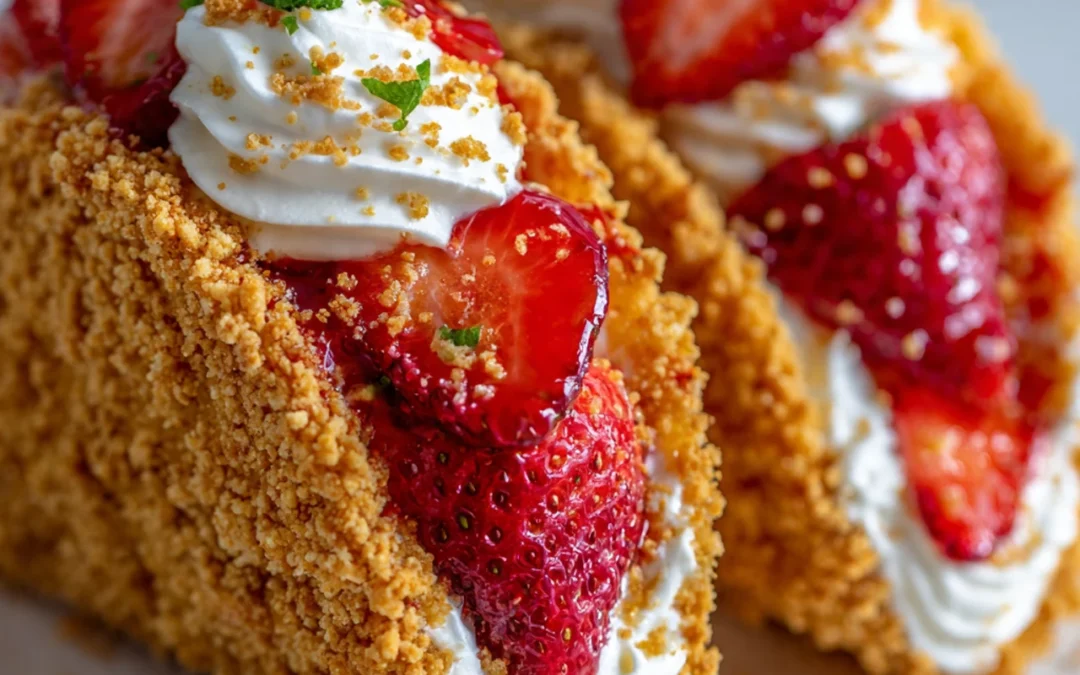 Delicious Strawberry Crunch Cheesecake Tacos Recipe for a Sweet and Crunchy Treat