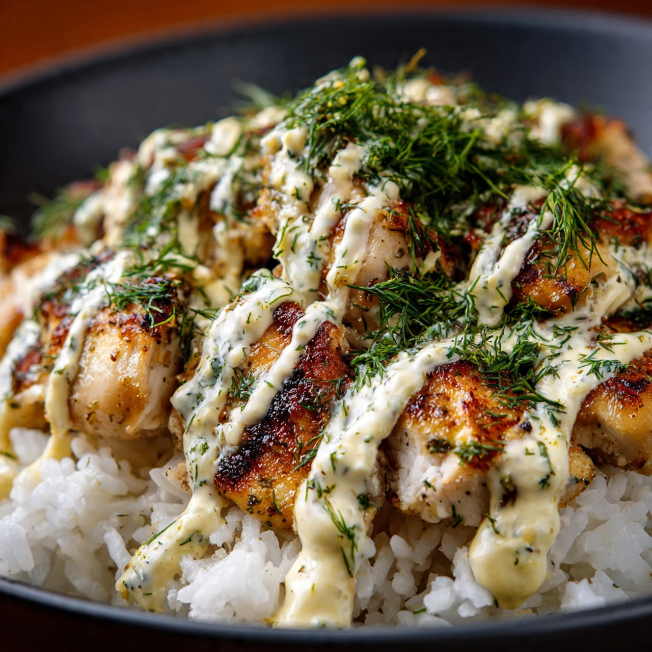 Dump-and-Bake Chicken Tzatziki Rice Dumpandbake Chicken Tzatziki Rice Comfort Dish That