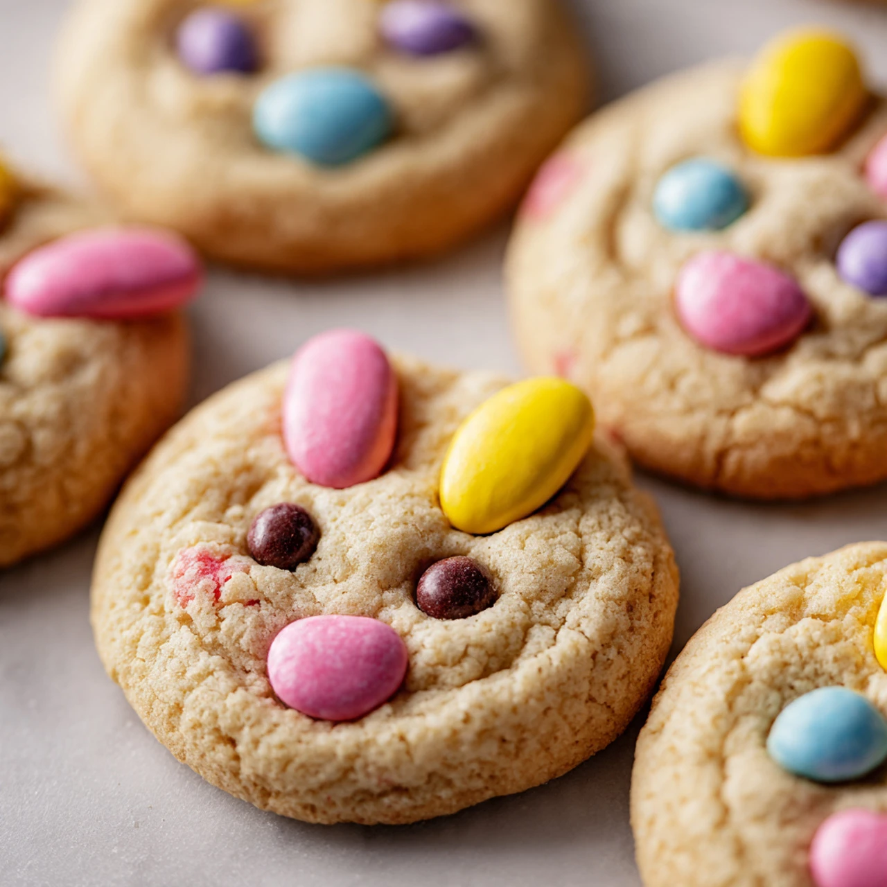 Easter M&M cookies
