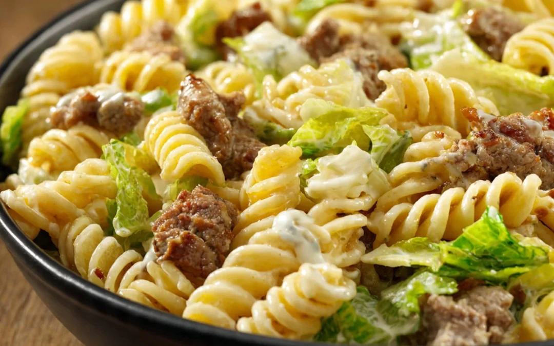 Easy & Tasty Big Mac Pasta Salad
