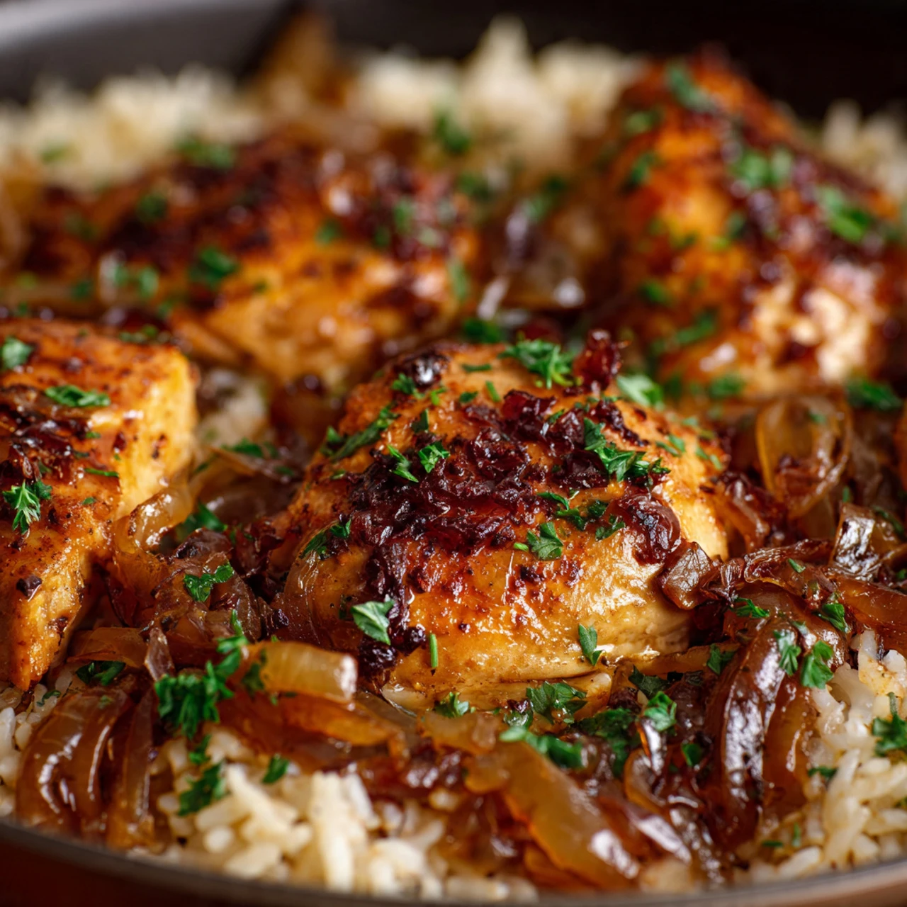 French Onion Chicken & Rice French Onion Chicken Rice
