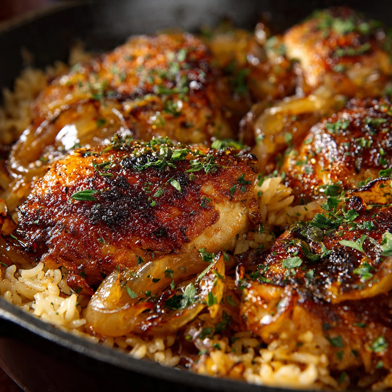 French Onion Chicken & Rice French Onion Chicken Rice