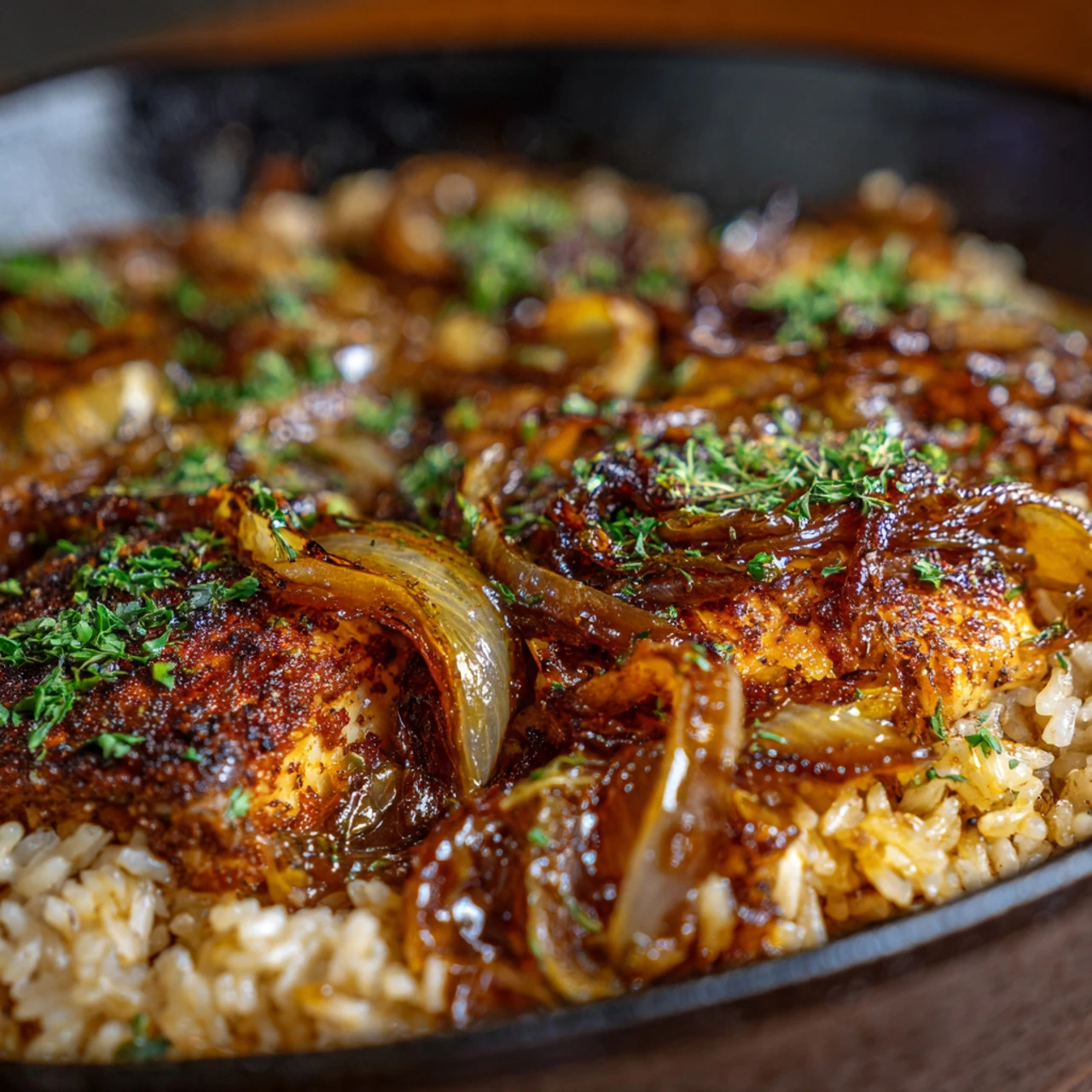 French Onion Chicken & Rice French Onion Chicken Rice