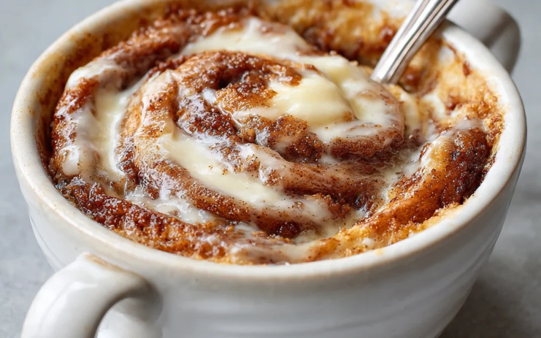 Gluten Free Cinnamon Roll in a Mug (Vegan)