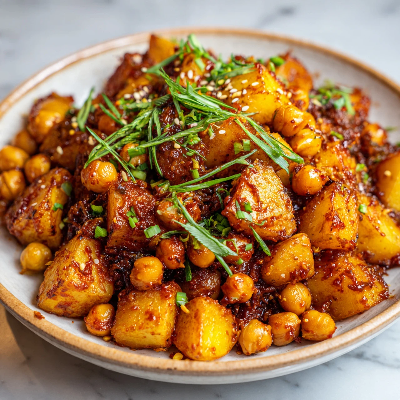 Gochujang Potatoes And Chickpeas Gochujang Potatoes Chickpeas