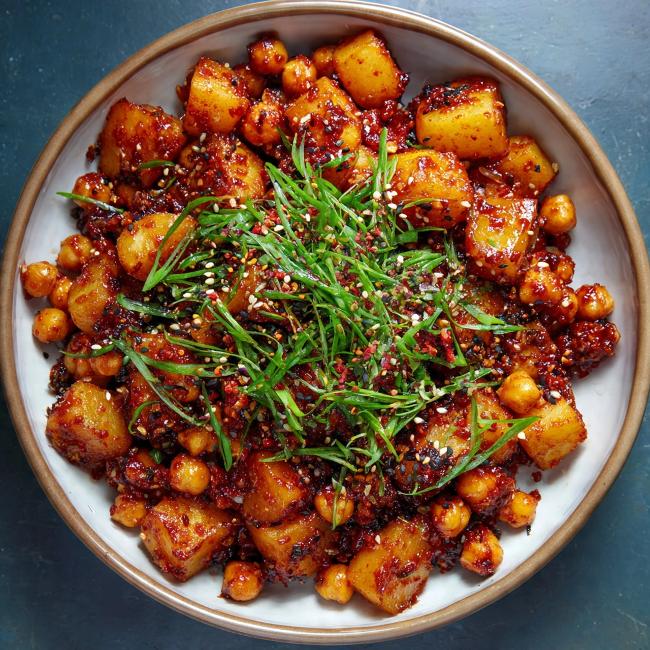 Gochujang Potatoes And Chickpeas Gochujang Potatoes Chickpeas
