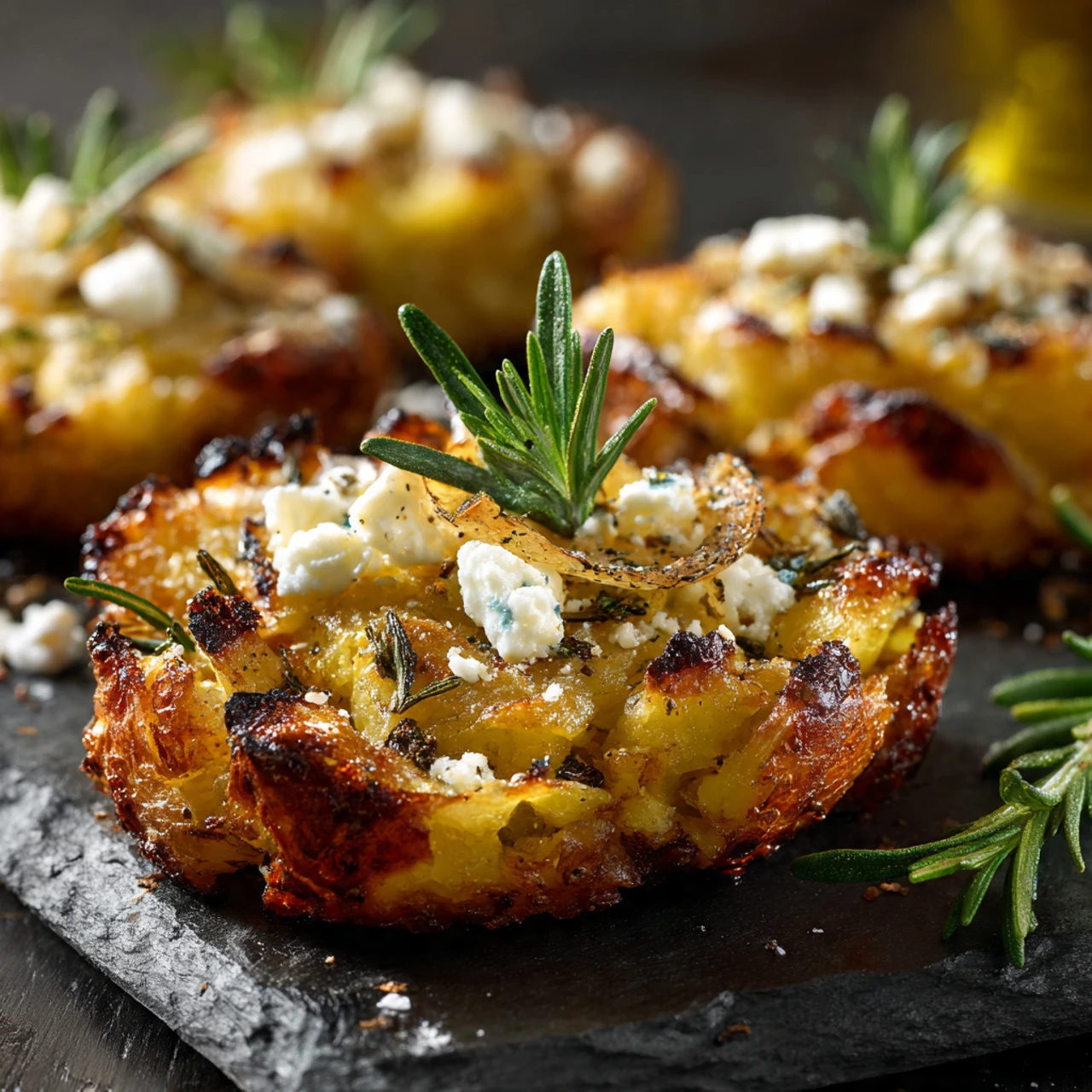 Greek Smashed Potatoes