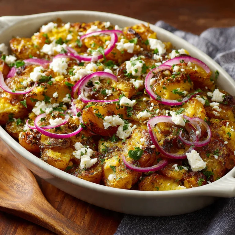 Greek Smashed Potatoes Greek Smashed Potatoes