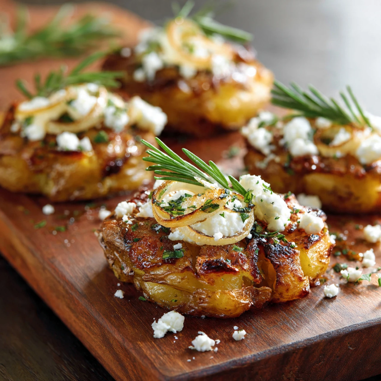 Greek Smashed Potatoes Greek Smashed Potatoes