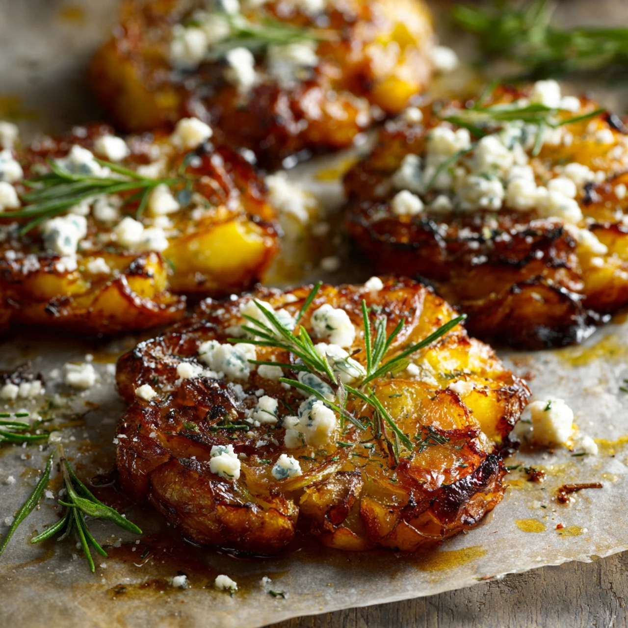 Greek Smashed Potatoes Greek Smashed Potatoes