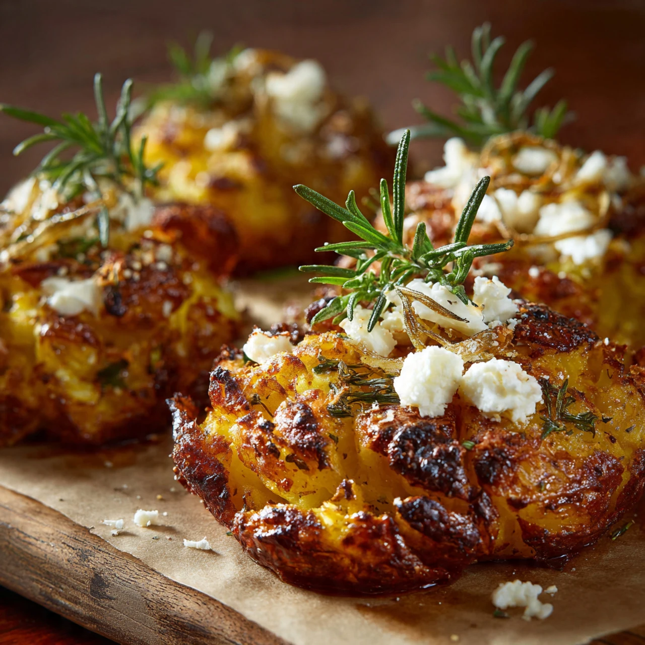 Greek Smashed Potatoes Greek Smashed Potatoes