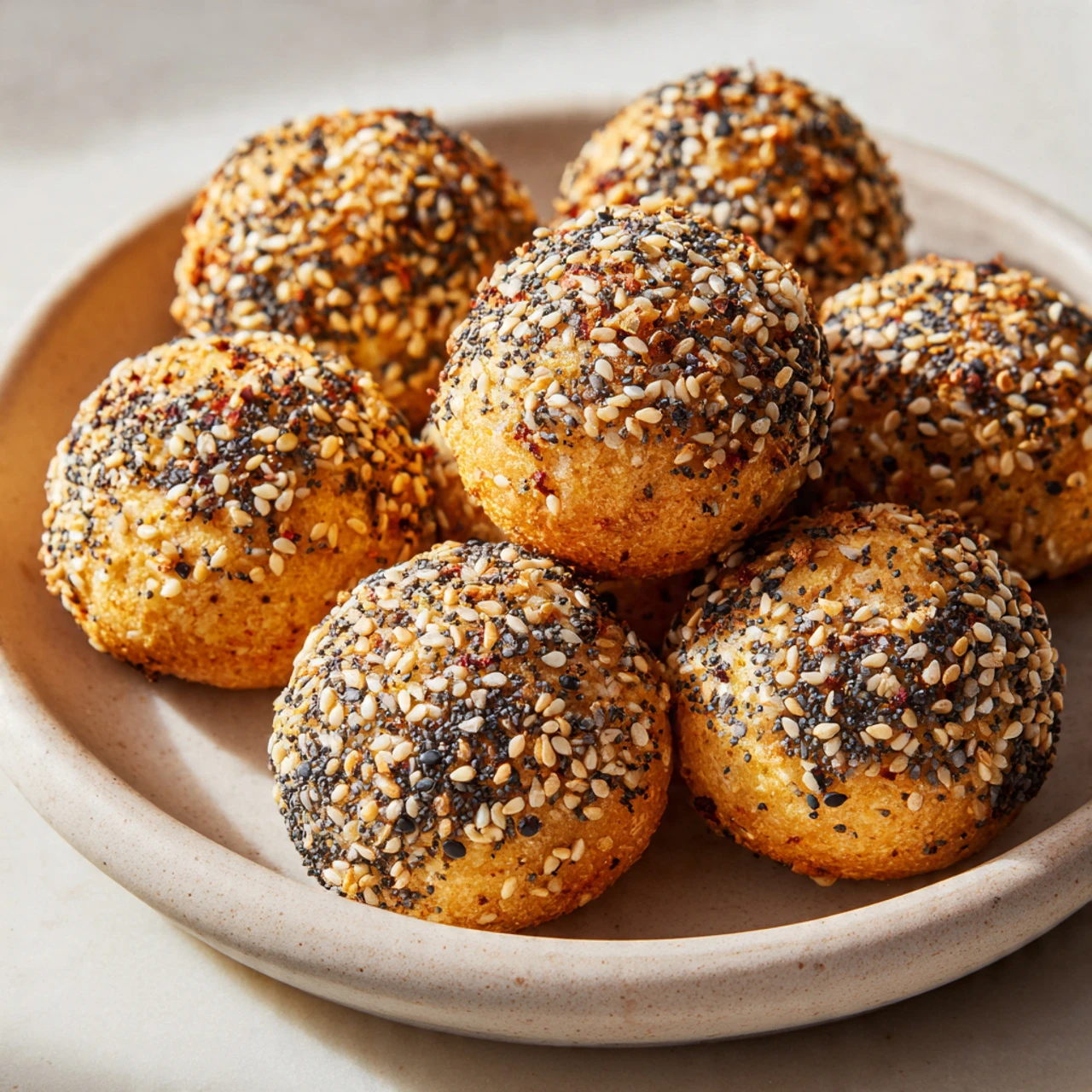 Homemade Air Fryer Mini Bagels