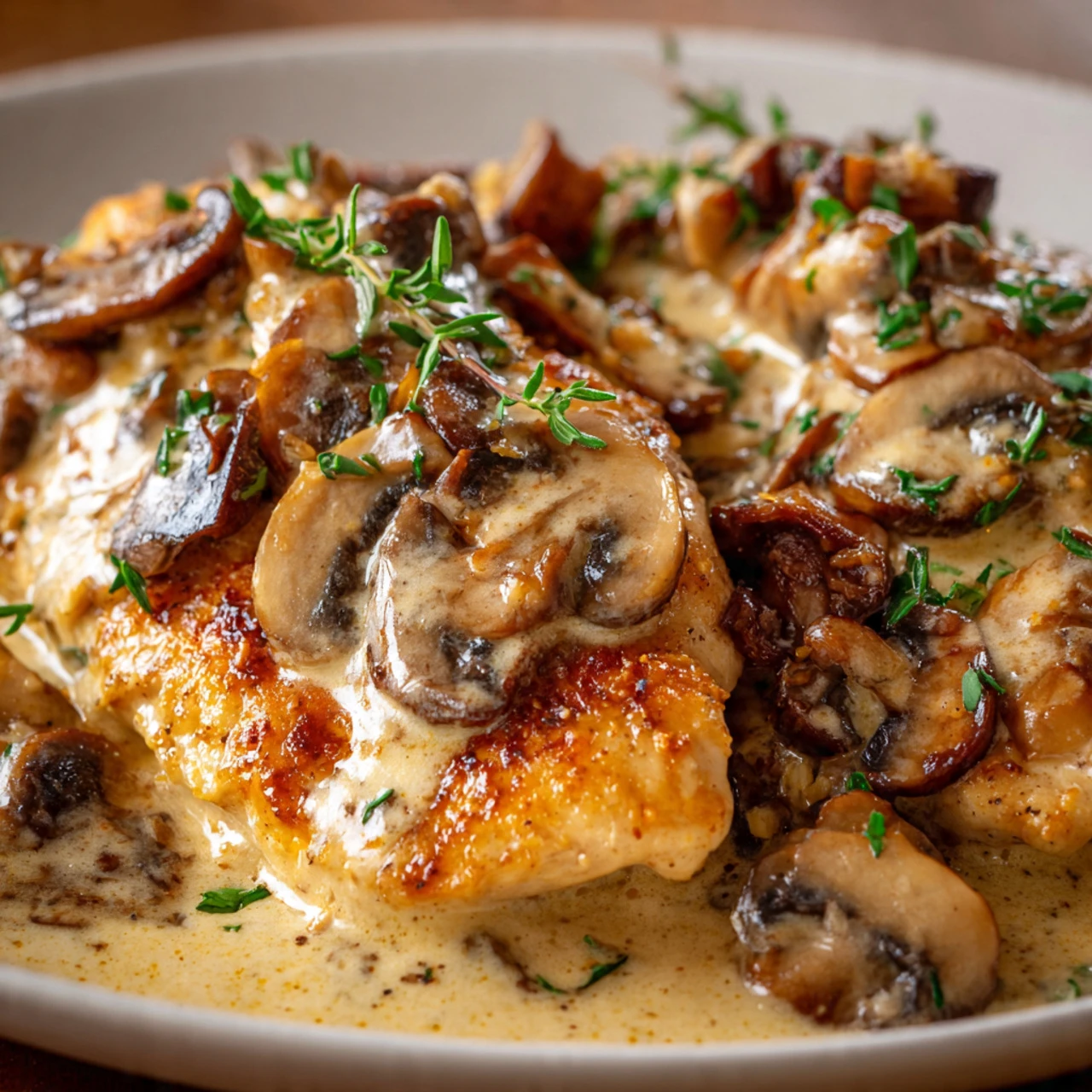 Mushroom Asiago Chicken Mushroom Asiago Chicken
